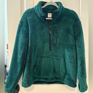 PINK Victoria’s Secret Sherpa Sweatshirt 1/4 Zip Small
